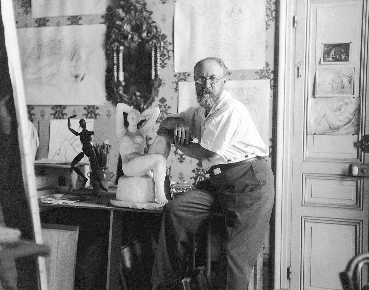 Henri Matisse, il pittore (foto b/n) da Henri Matisse