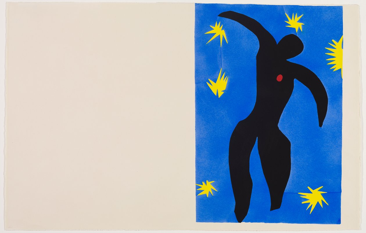Icare, 1943 circa (pochoir stampato a colori su carta vergata) da Henri Matisse