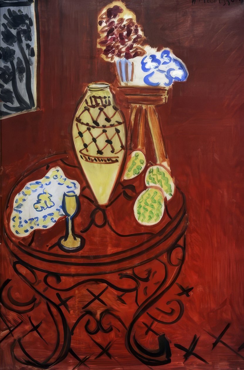 Interni in rosso veneziano da Henri Matisse