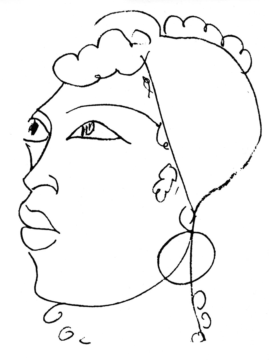 Jeanne Duval, illustrazione per "Les Fleurs du Mal" di Charles Baudelaire da Henri Matisse