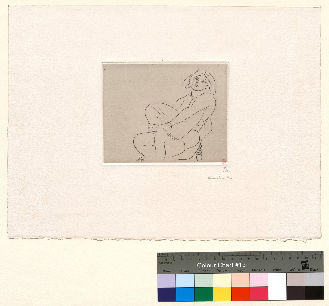 Giovane donna che stringe il ginocchio sinistro da Henri Matisse
