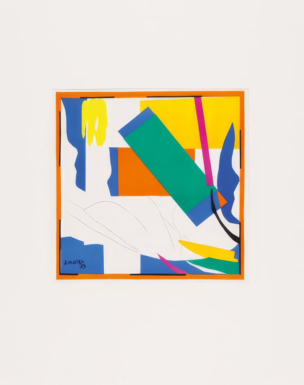 Convoluta di otto litografie a colori da Henri Matisse