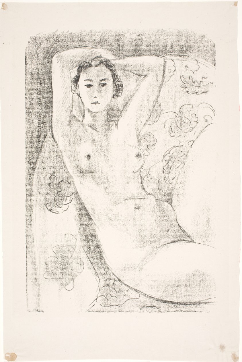 Modella seduta su una poltrona da Henri Matisse