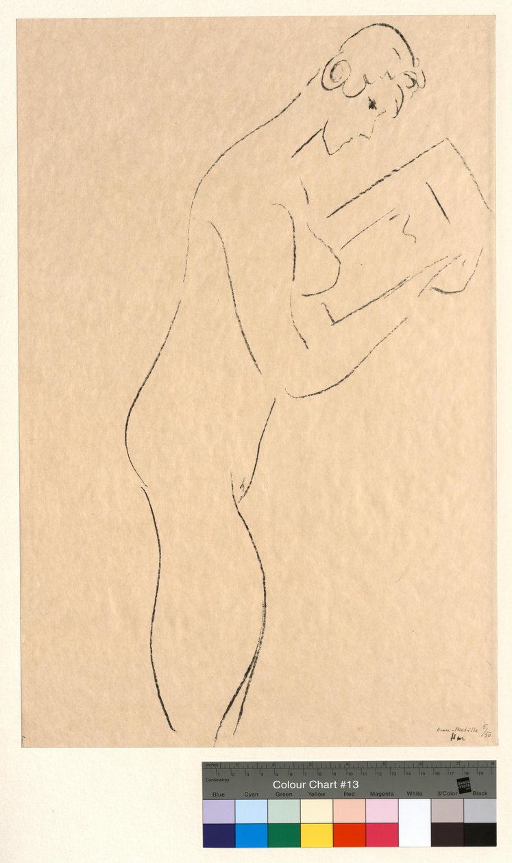 La lettura, nudo di profilo da Henri Matisse