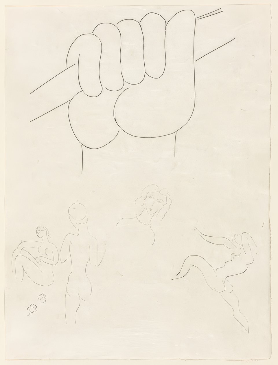 Le Guignon, piatto secondo da Poesies de Mallarmé da Henri Matisse