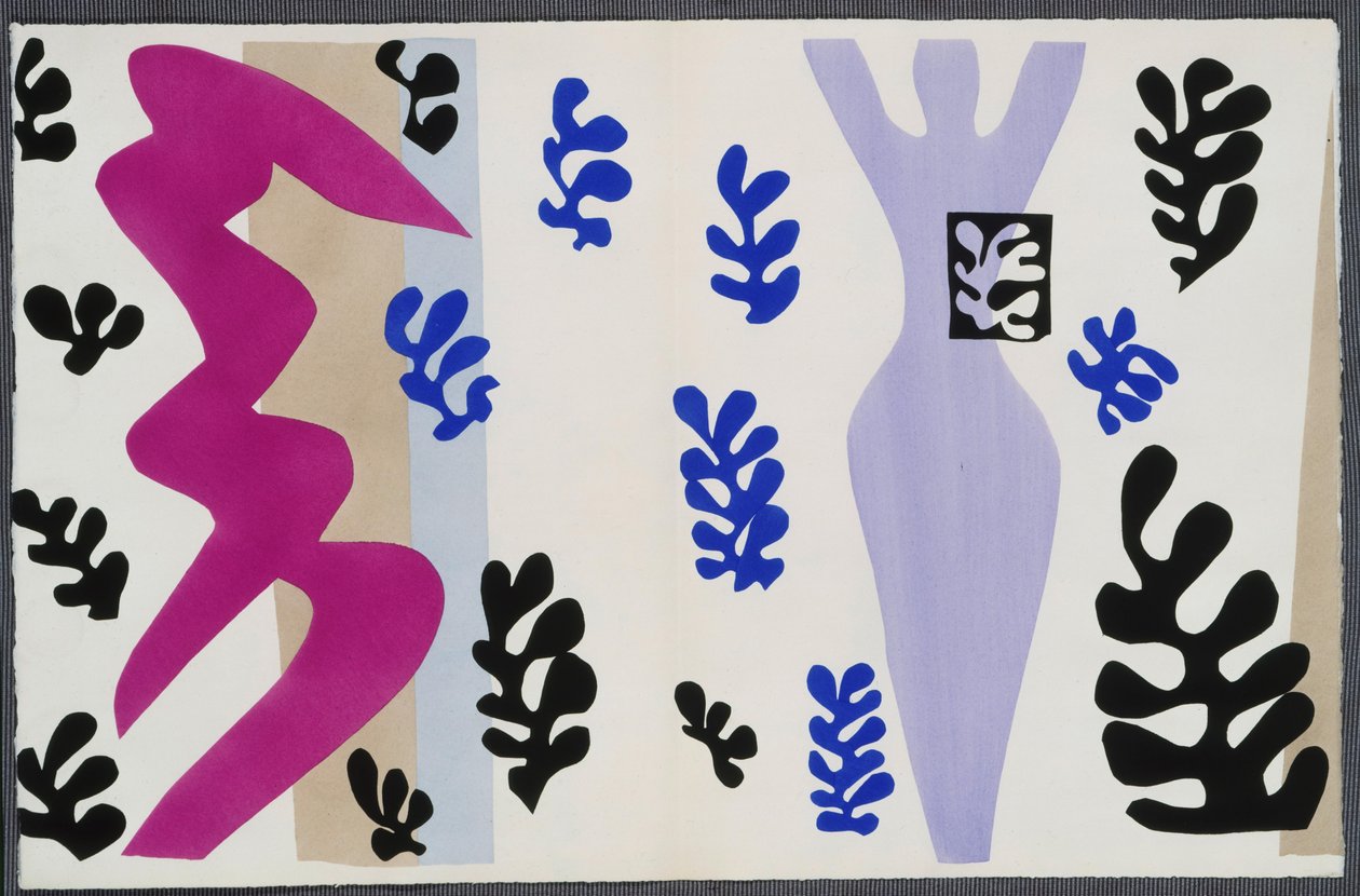 Il lanciatore di coltelli. Da «Jazz». Tavola XV. P. 106 da Henri Matisse