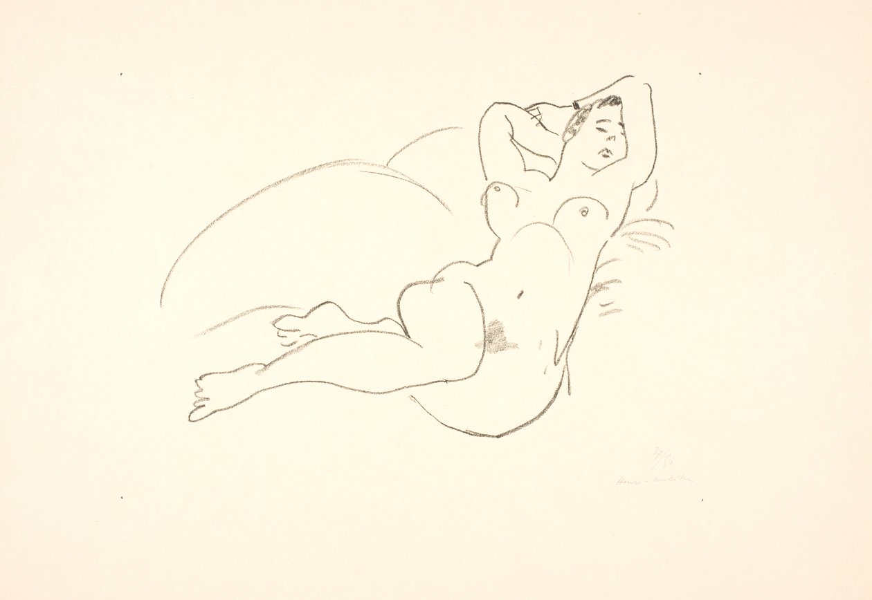 Modella nuda, sdraiata da Henri Matisse