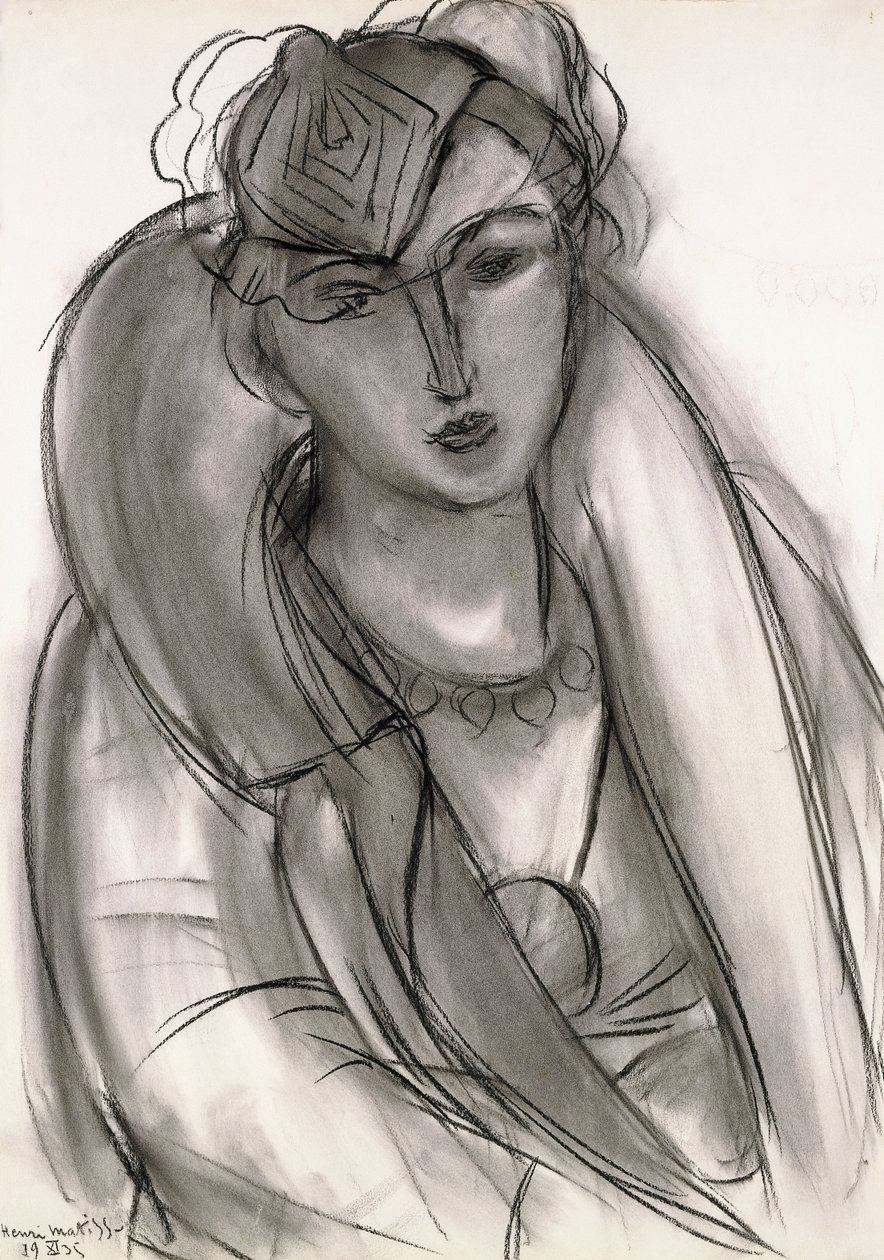 Lydia (Studio per il ritratto in giacca blu) da Henri Matisse
