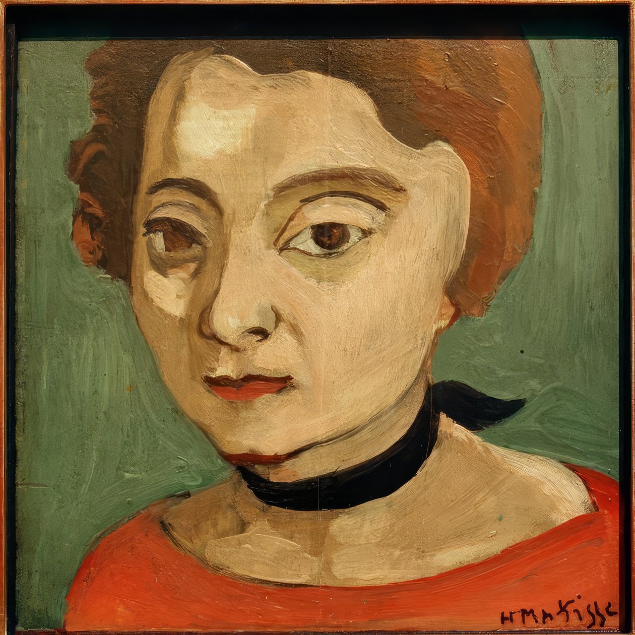 Marguerite con collana di velluto nero da Henri Matisse