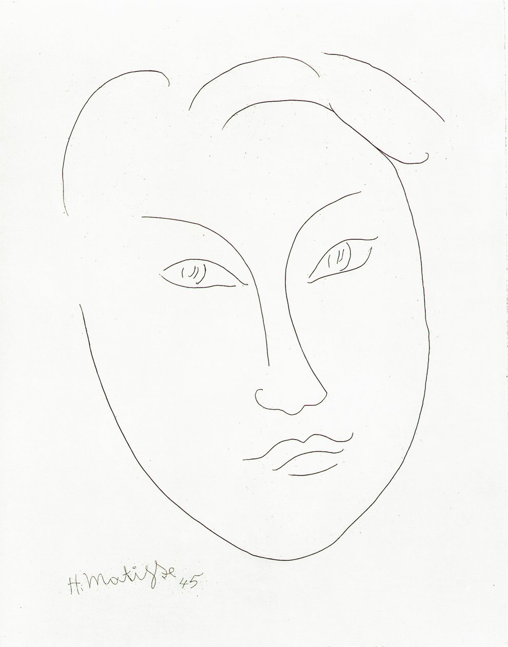 Maschera di un ragazzo da Henri Matisse