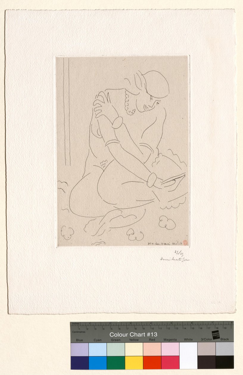 Nudo accovacciato, mano sulla spalla da Henri Matisse
