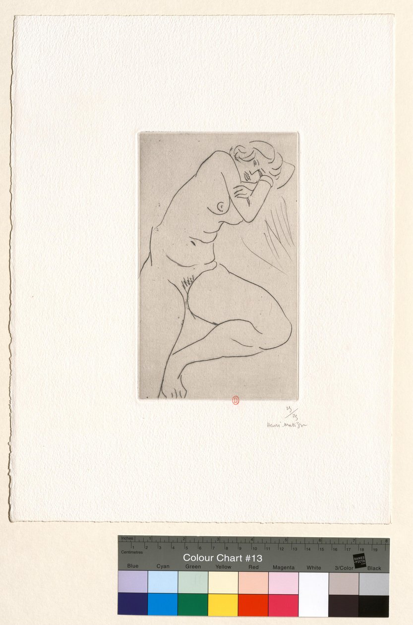 Nudo seduto, testa tra le braccia da Henri Matisse