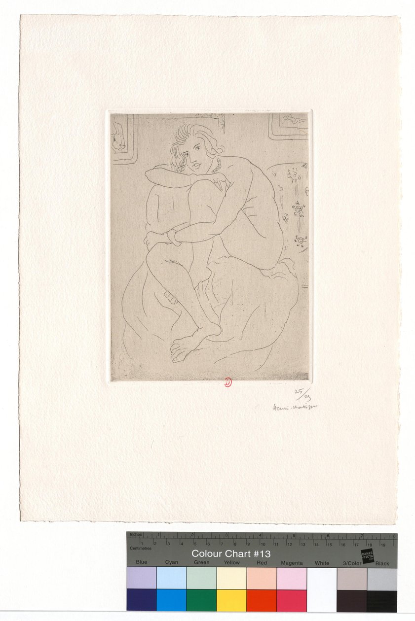 Seduto nudo, con le mani sulle ginocchia da Henri Matisse