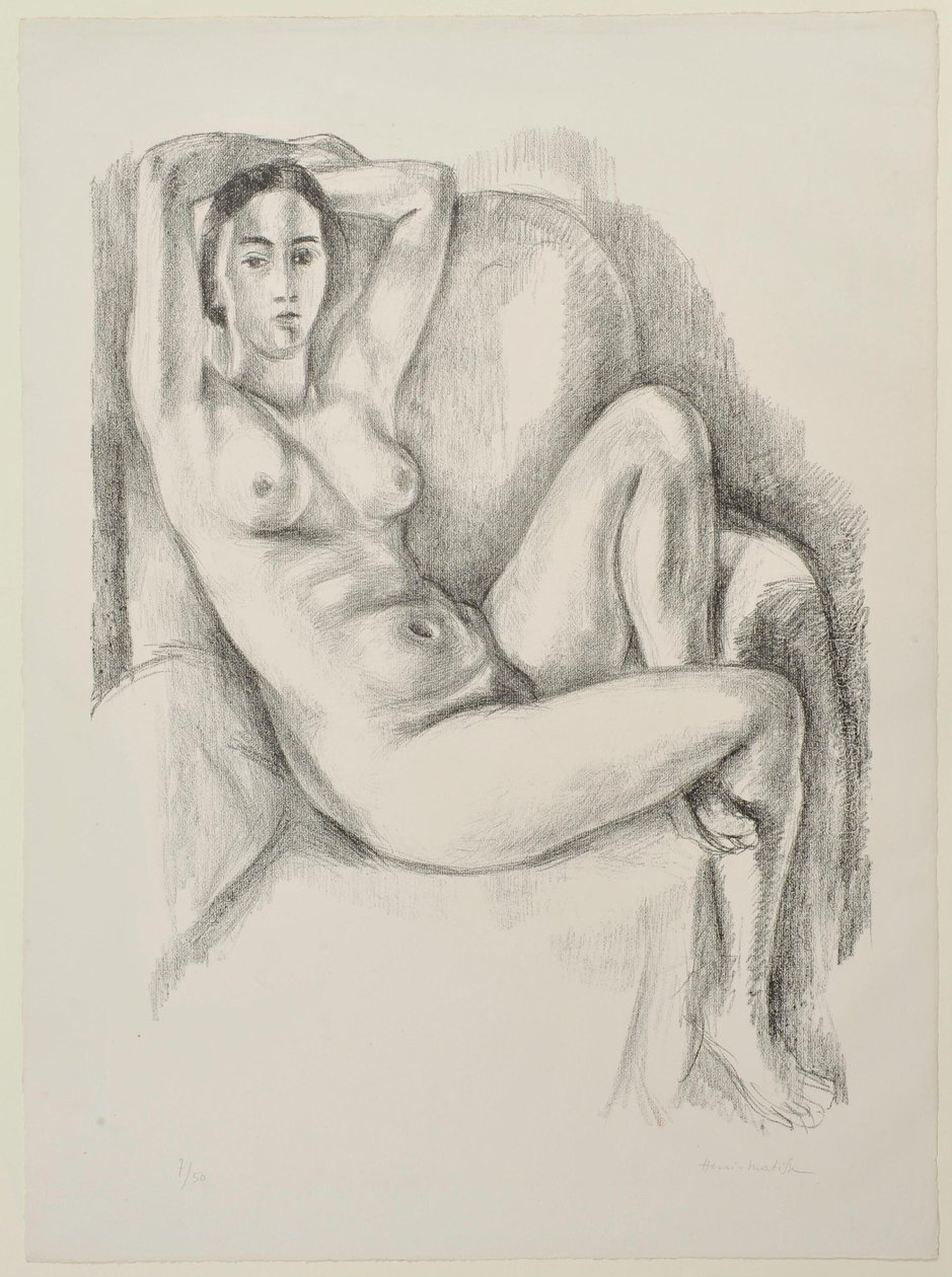 Nudo con cuscino blu da Henri Matisse