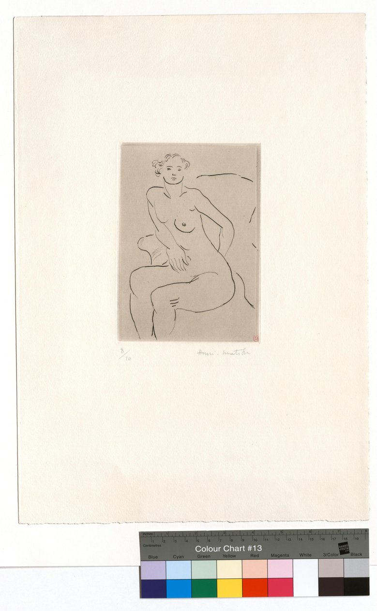 Nudo in poltrona, mano sinistra da Henri Matisse