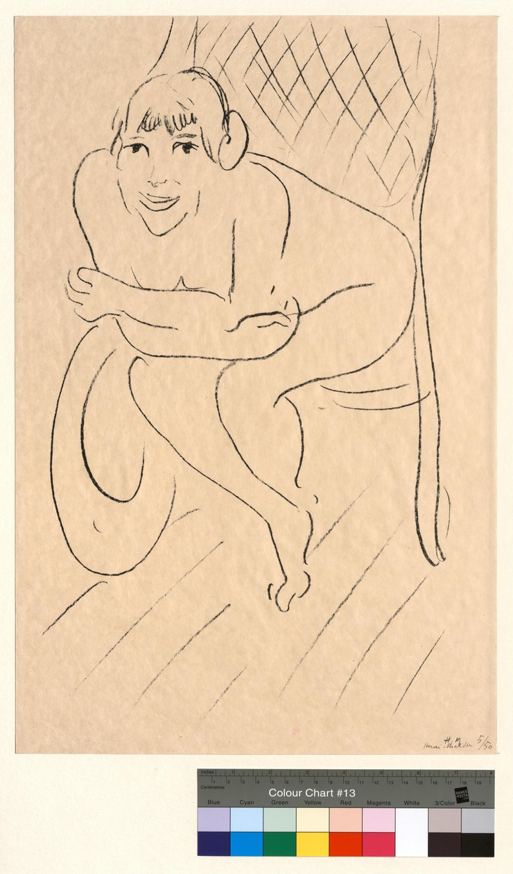 Nudo sulla sedia a dondolo da Henri Matisse