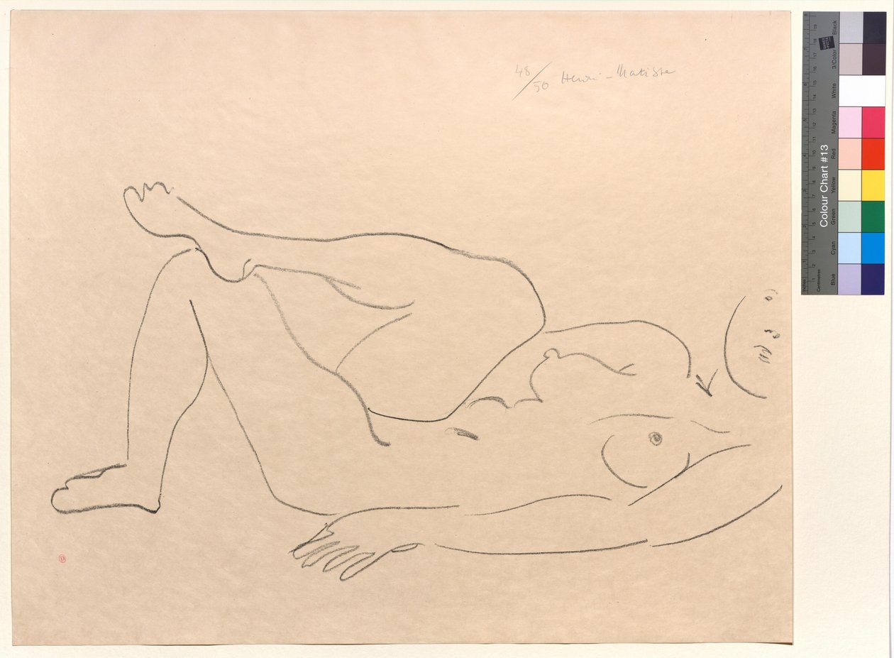 Nudo disteso con volto incompleto: Studio delle gambe da Henri Matisse