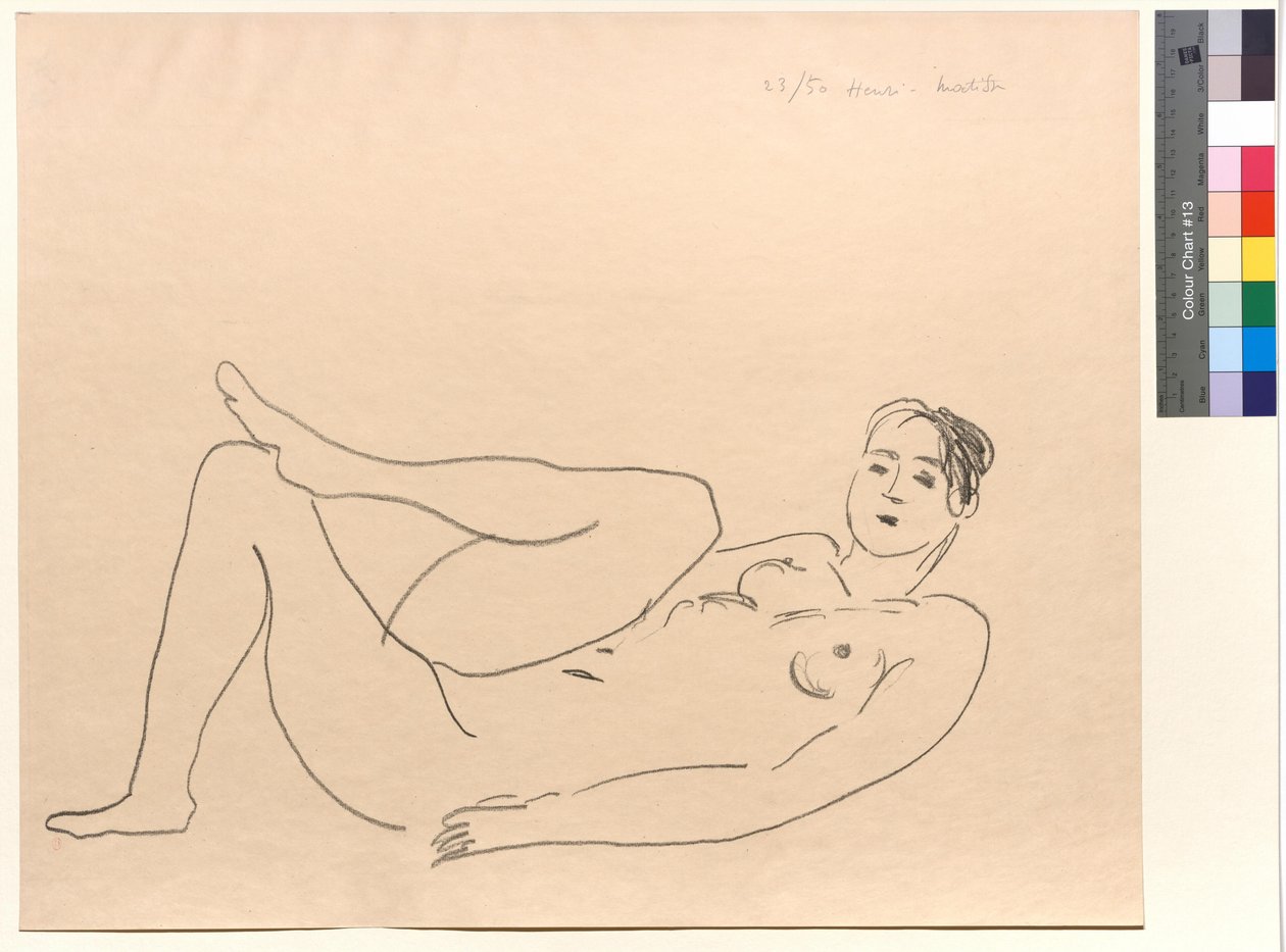 Nudo disteso, gamba piegata: Studio di gambe da Henri Matisse