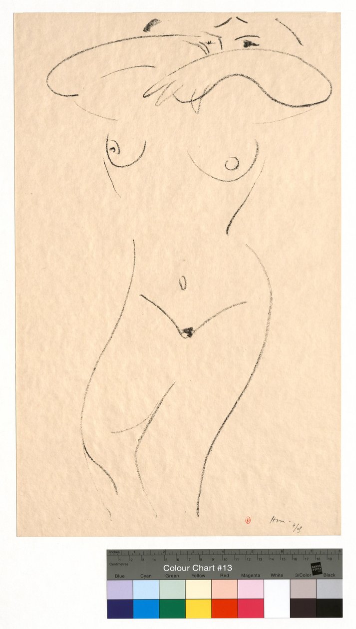Nudo visto da sdraiato, con le braccia che nascondono gli occhi da Henri Matisse