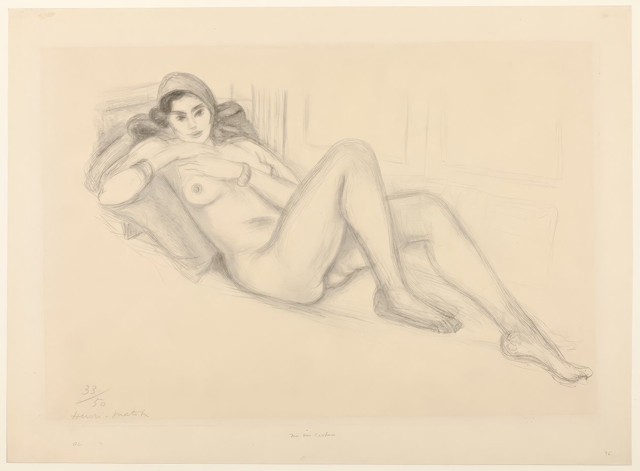 Nudo con turbante da Henri Matisse