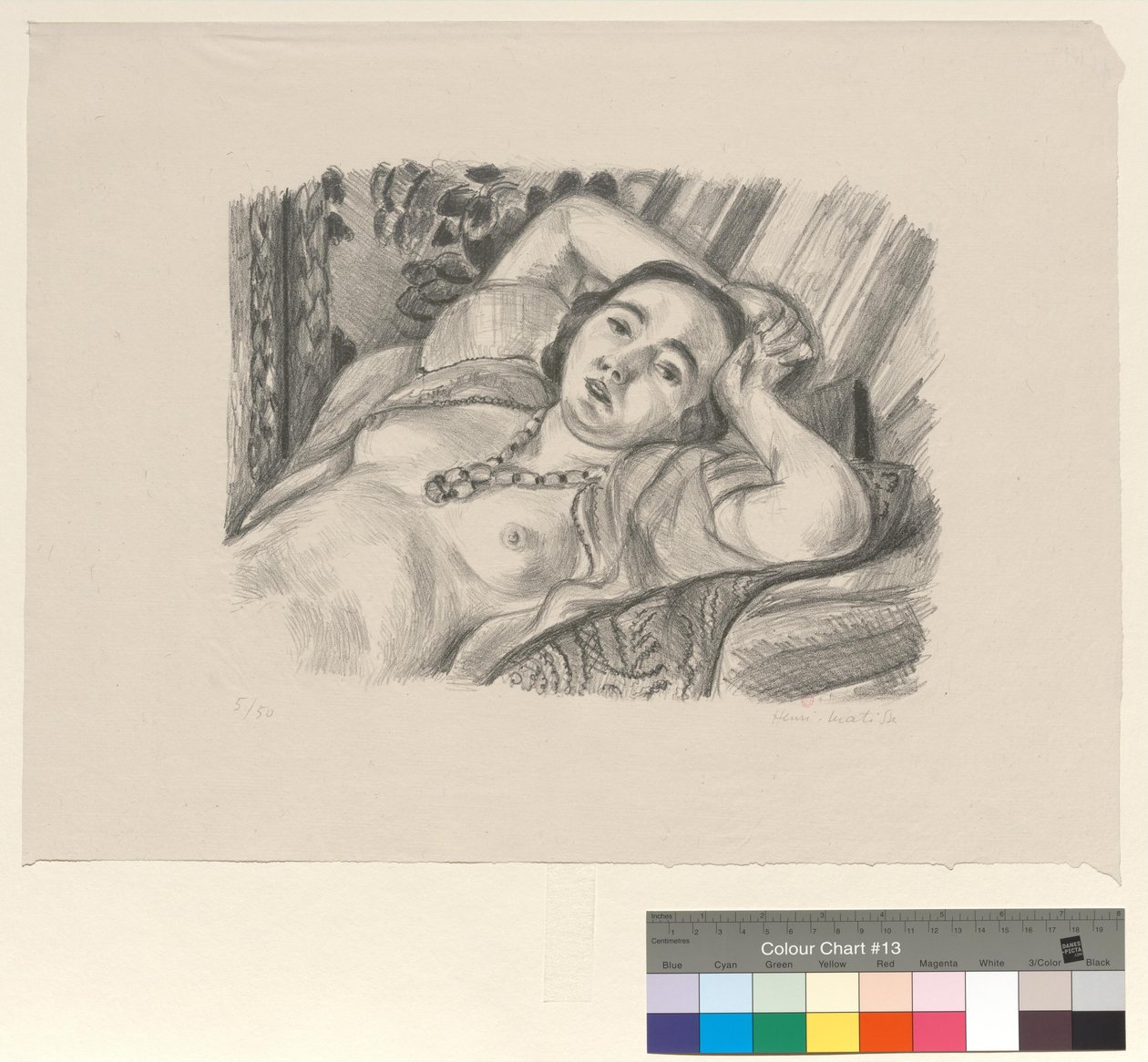 Odalisca con collana da Henri Matisse