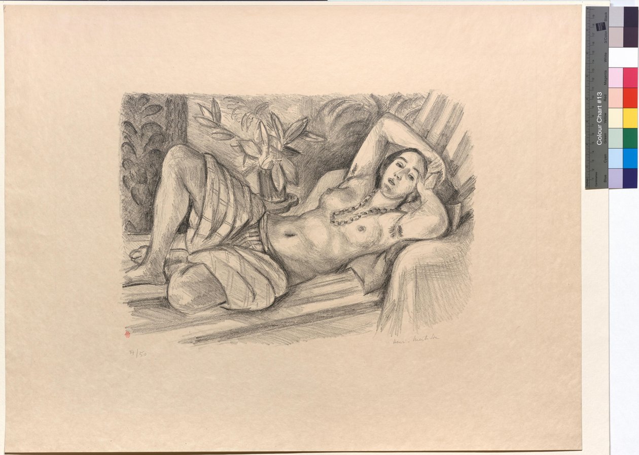 Odalisca con magnolia da Henri Matisse