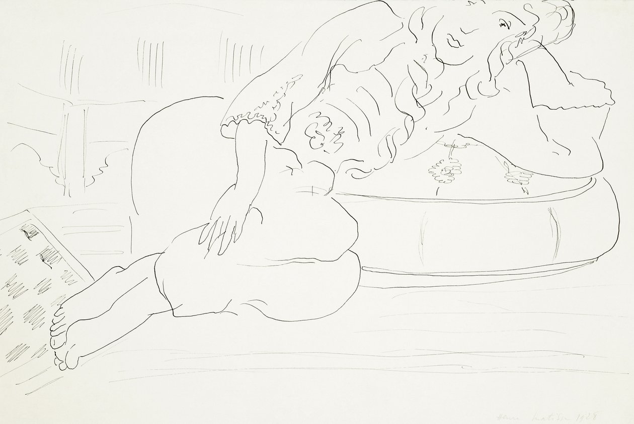 Odalisca a scacchiera, cuscino da Henri Matisse