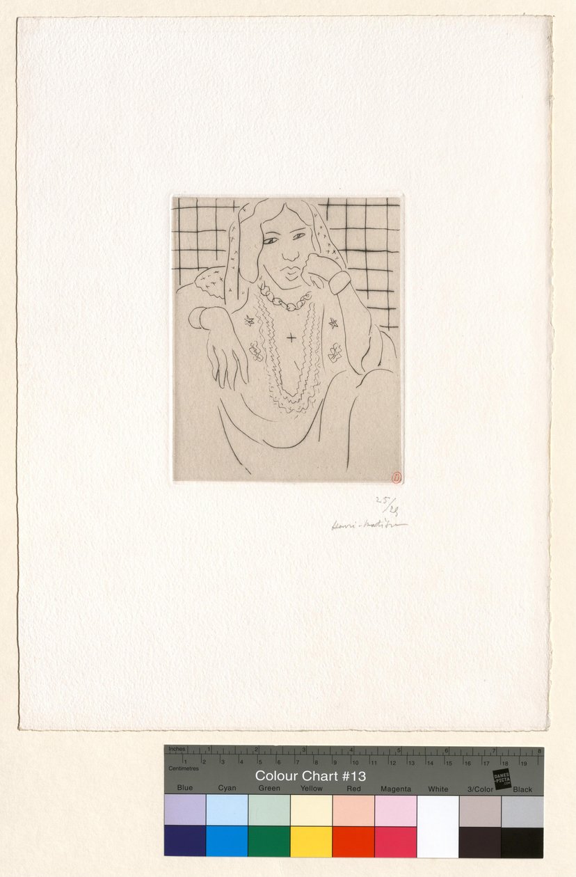 Odalische su sfondo a scacchi da Henri Matisse