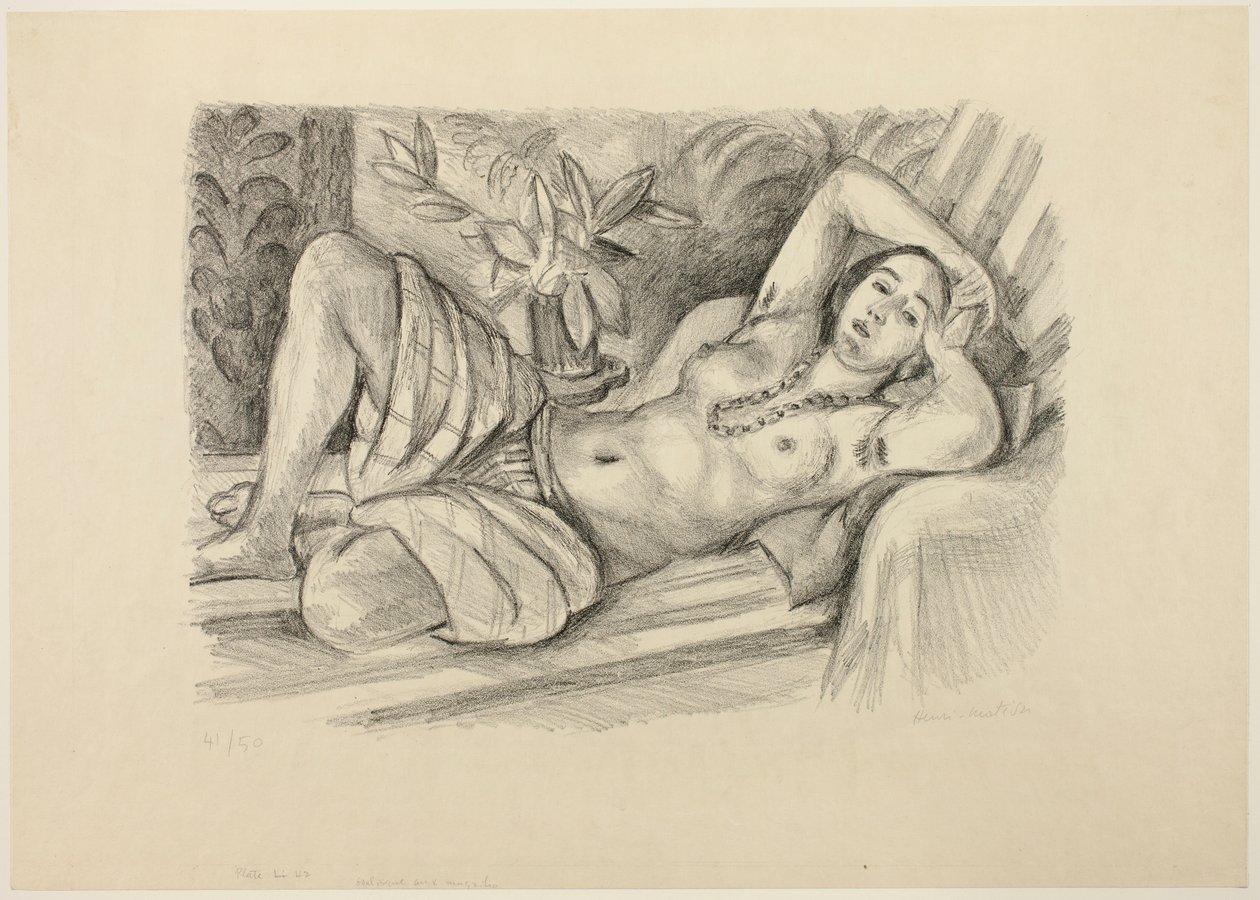 Odalisca con magnolia da Henri Matisse