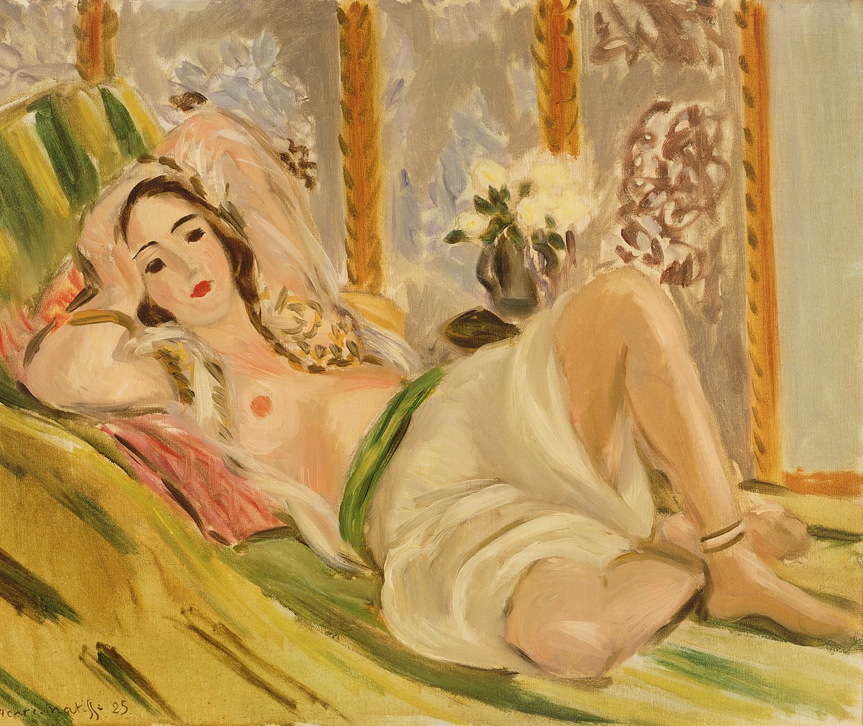 Odalisca con magnolie, 1920 circa (olio su tela) da Henri Matisse