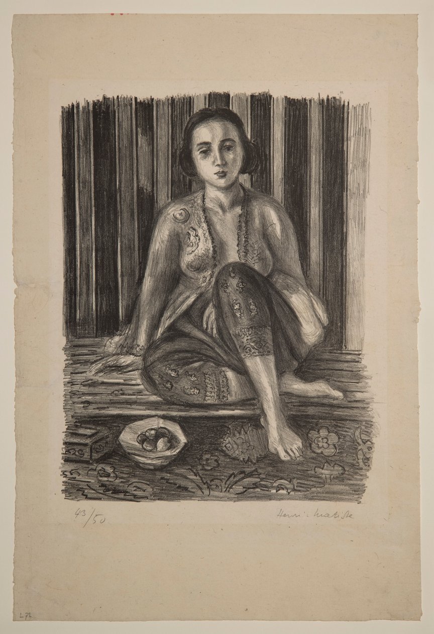 Odalisca con una ciotola di frutta da Henri Matisse