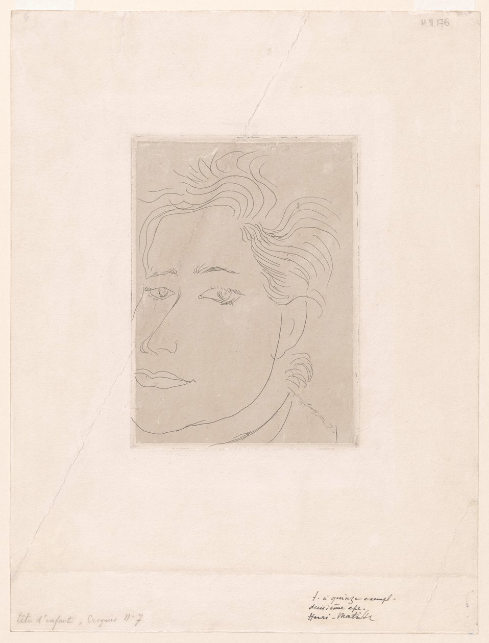 Outamaro, ritratto di Margot Matisse da Henri Matisse