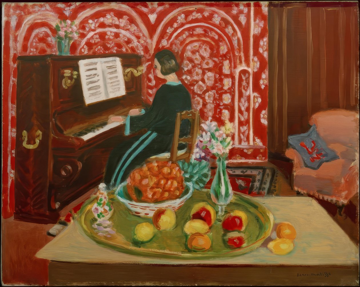 Pianista e natura morta da Henri Matisse