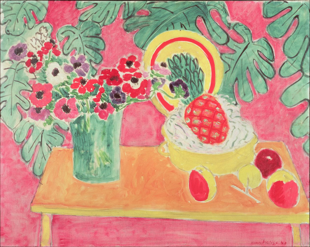 Ananas e anemoni da Henri Matisse
