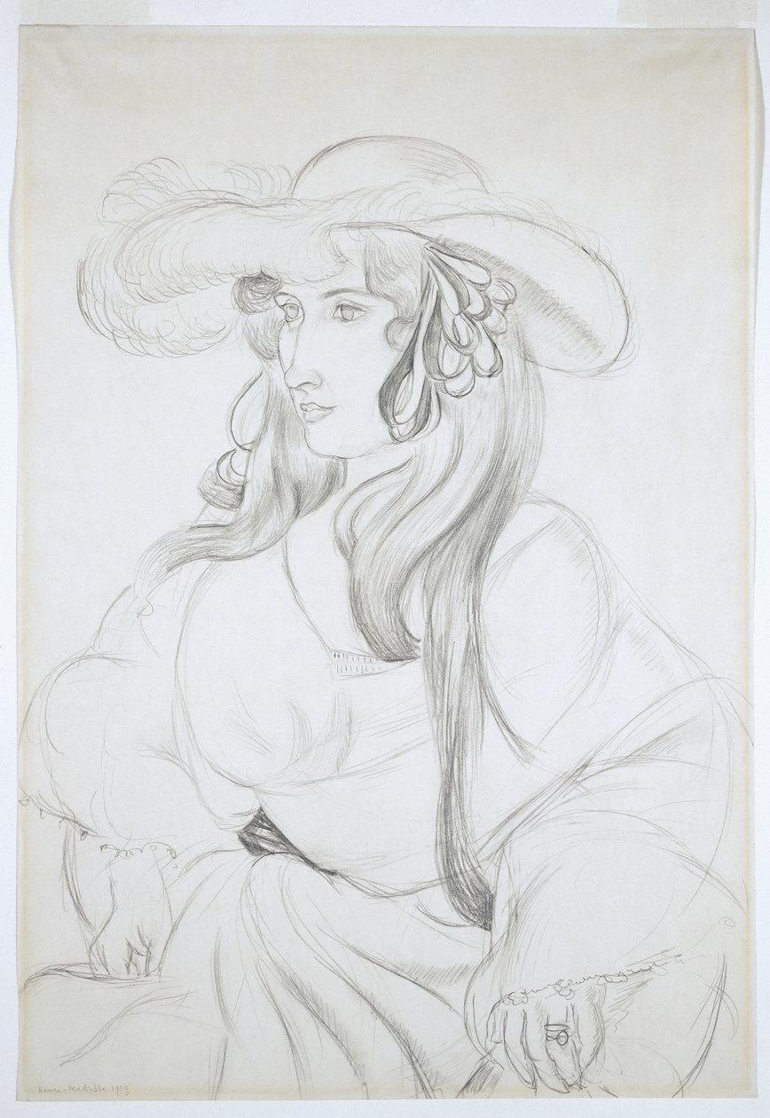 Cappello piumato da Henri Matisse