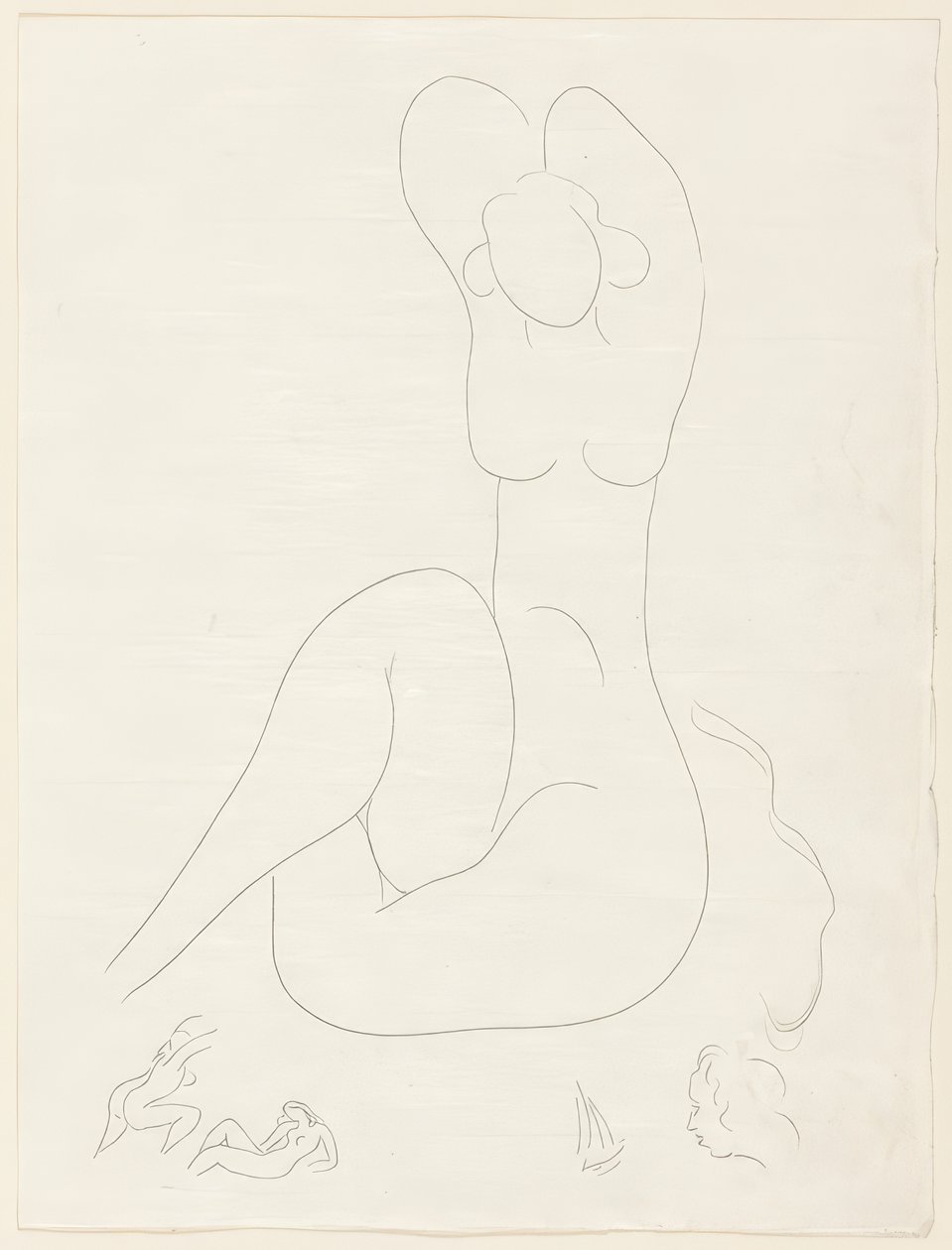 Diversi sonetti: "Quelle soie...", lastra 28 da Poesies de Mallarmé da Henri Matisse