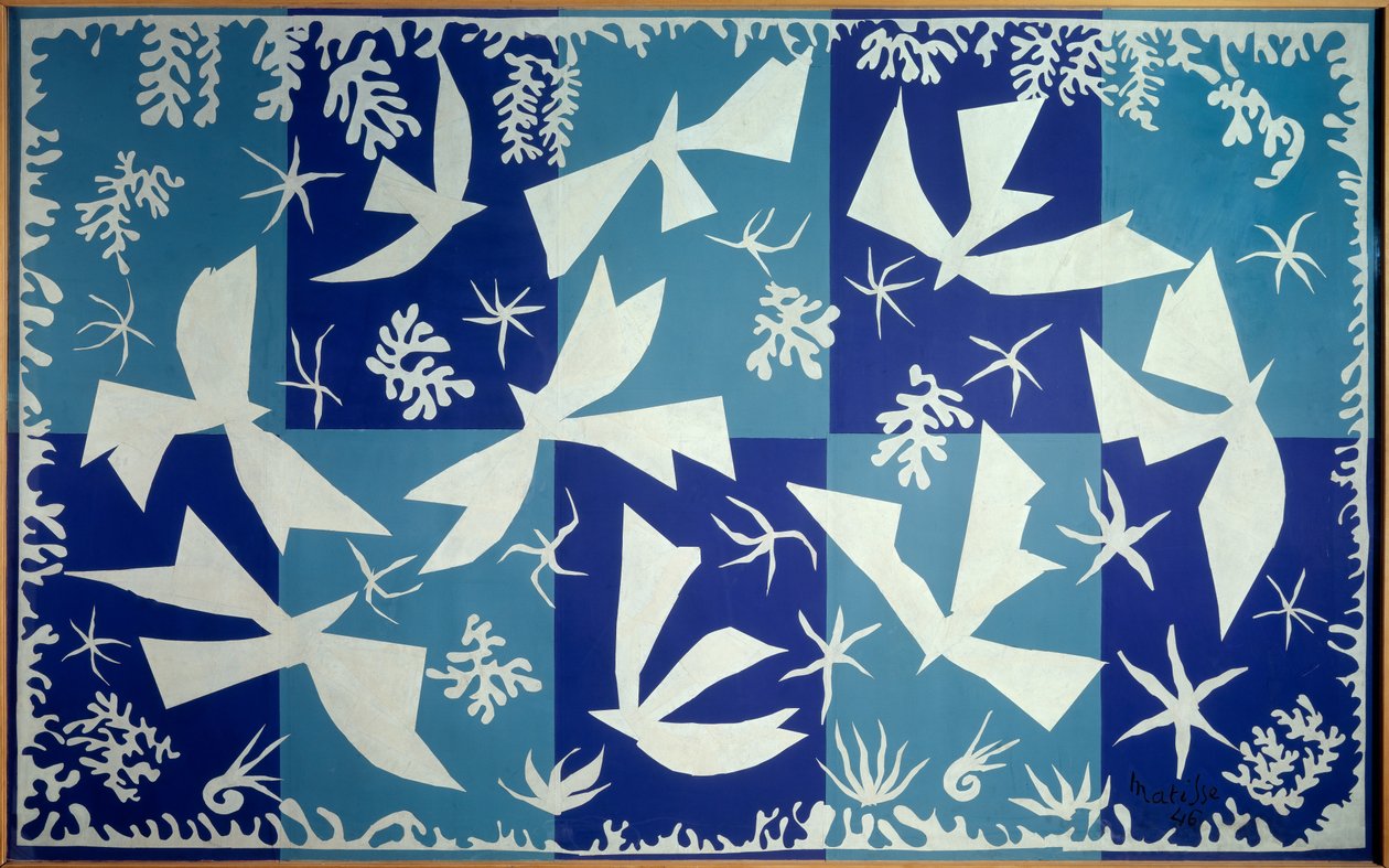 Polinesia, il cielo 1946 (disegno, collage) da Henri Matisse