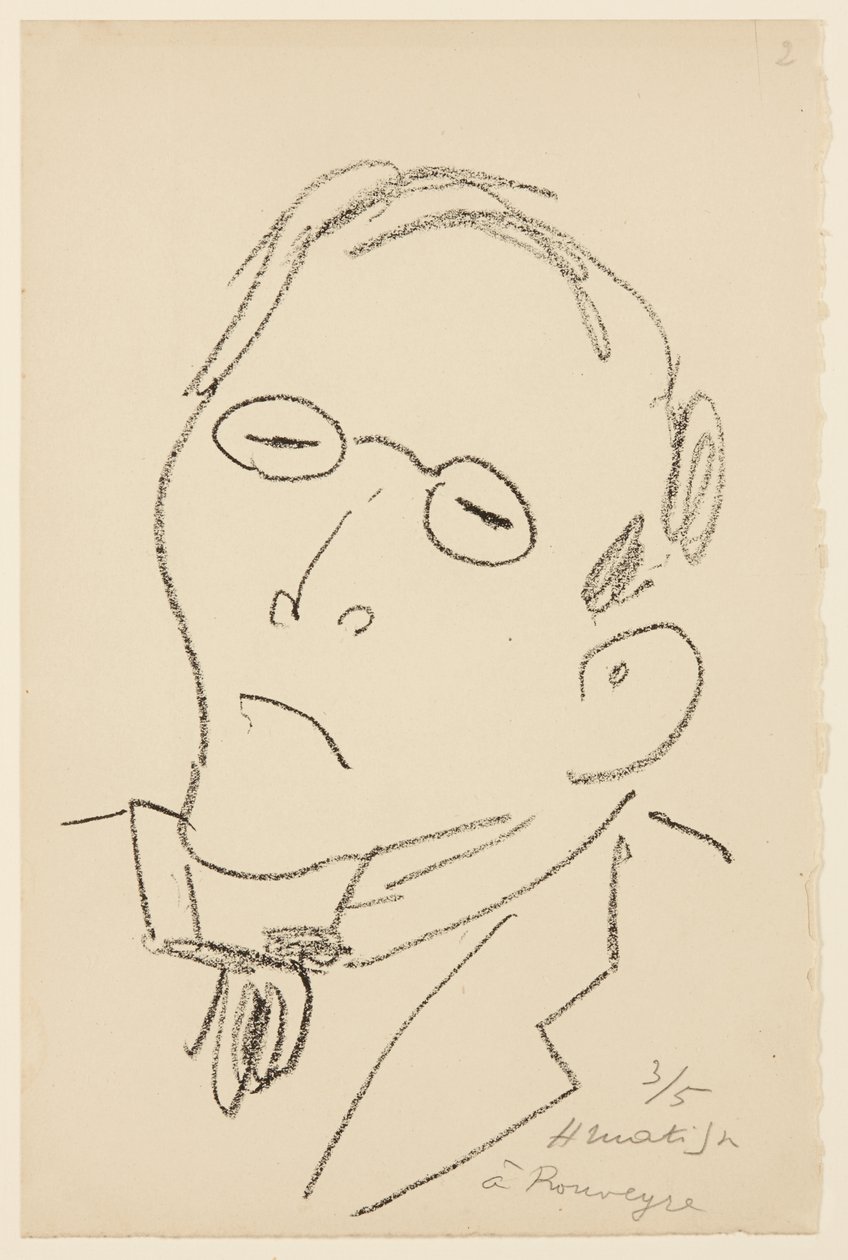 Ritratto di Paul Léautaud da Henri Matisse