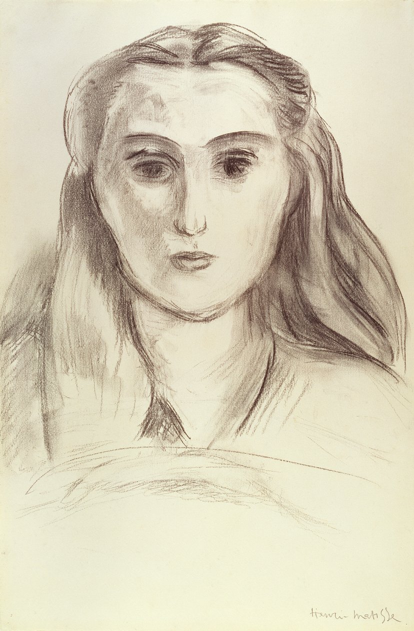Ritratto di giovane donna con i capelli sciolti (L.N. Delektorskaya) da Henri Matisse