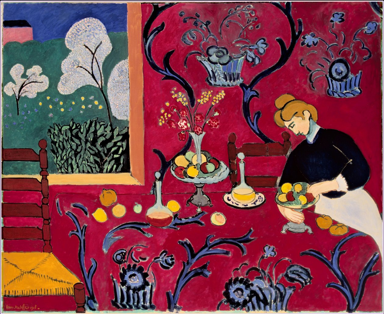 Stanza rossa (Armonia in rosso) da Henri Matisse