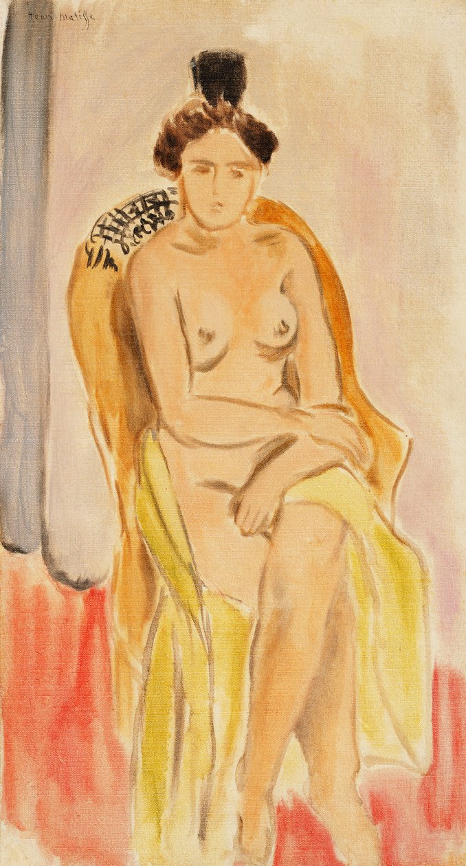 Nudo femminile seduto, 1919-1921 circa (olio su tela) da Henri Matisse