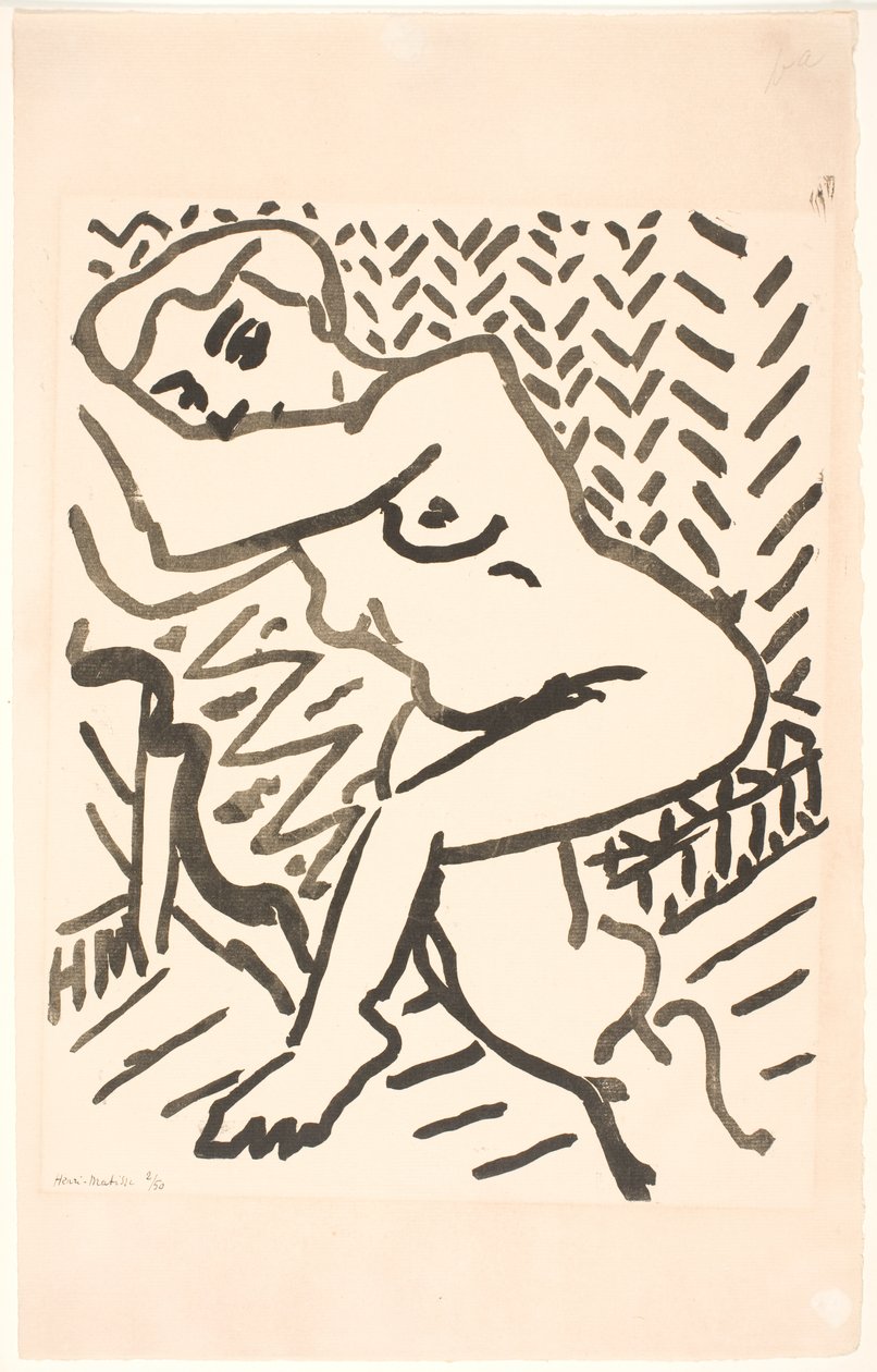 Nudo seduto da Henri Matisse