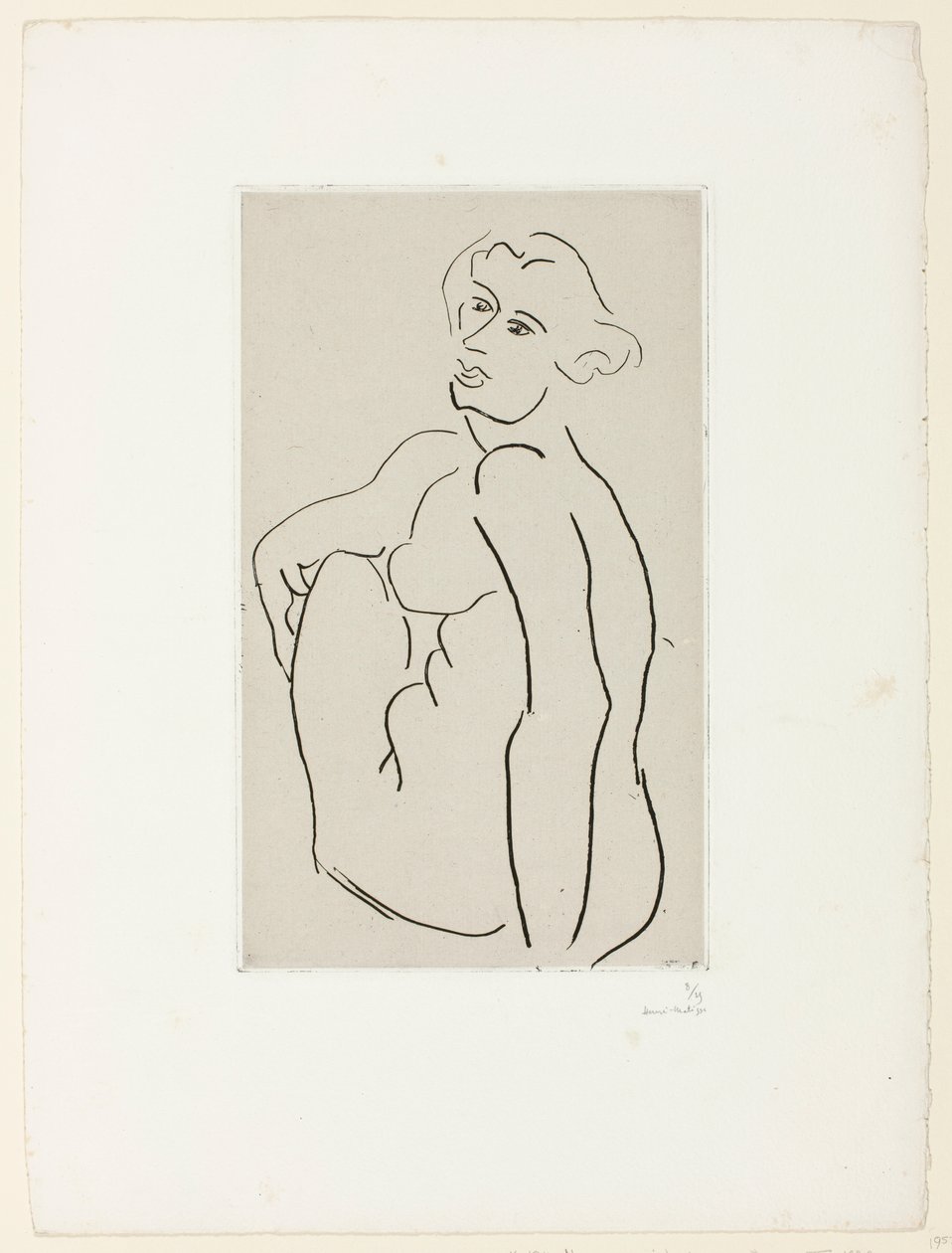 Donna nuda seduta, vista a tre quarti da Henri Matisse