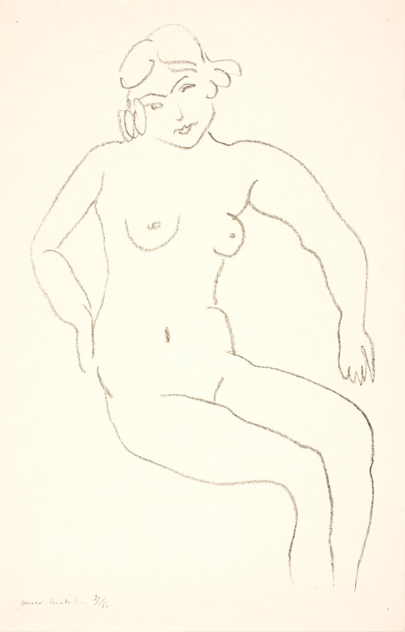 Modella nuda seduta da Henri Matisse