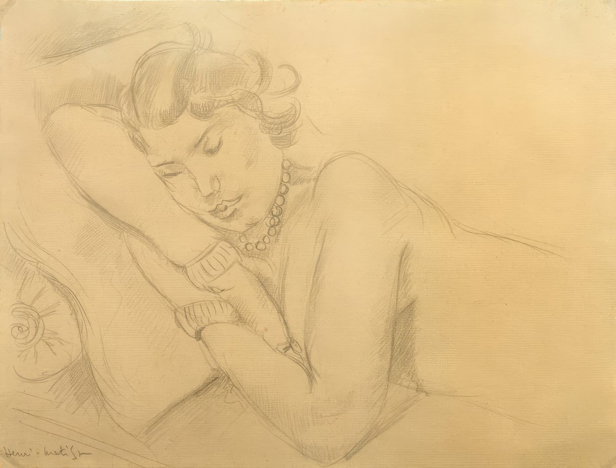 Donna addormentata da Henri Matisse