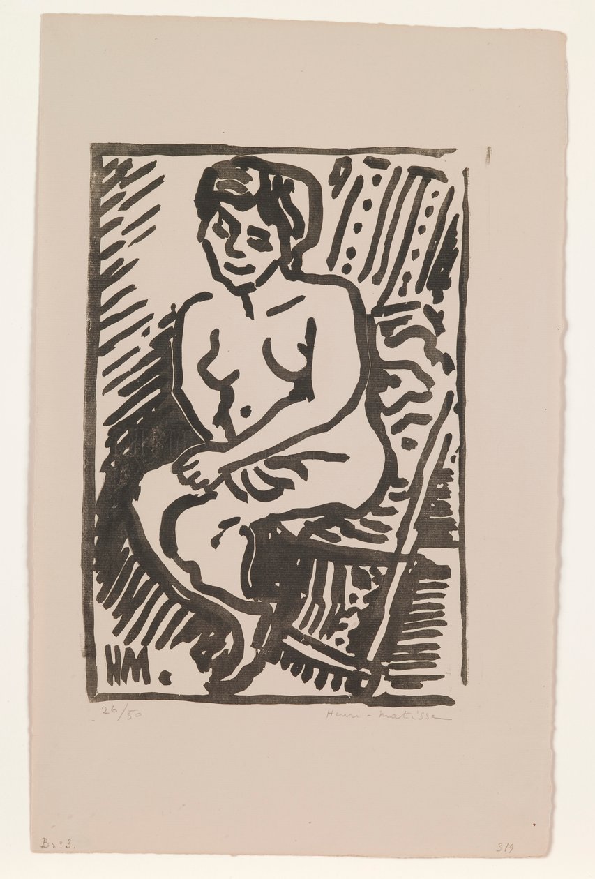 Piccola xilografia nera da Henri Matisse