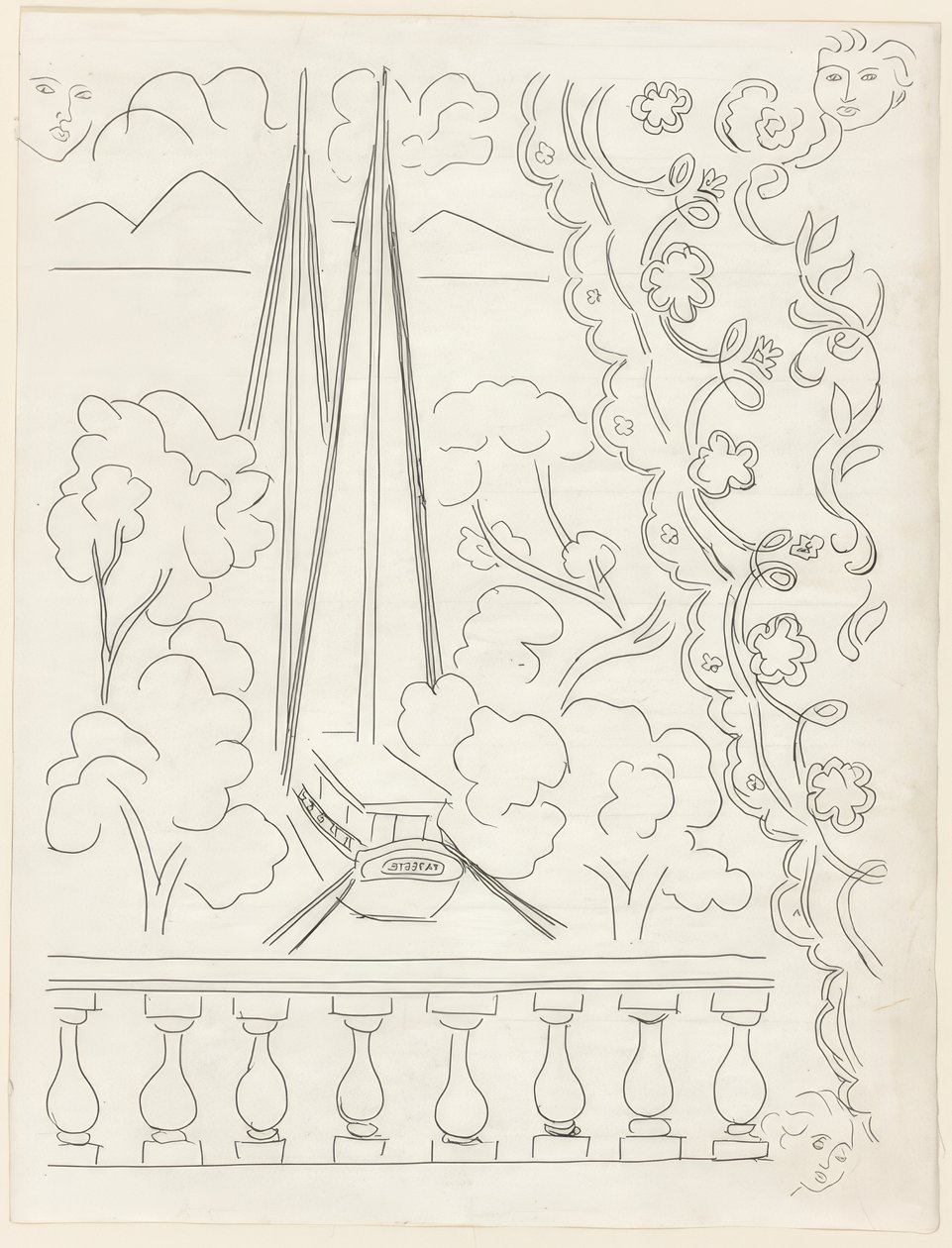 Soupir, quinto piatto dalle Poesie di Mallarmé da Henri Matisse