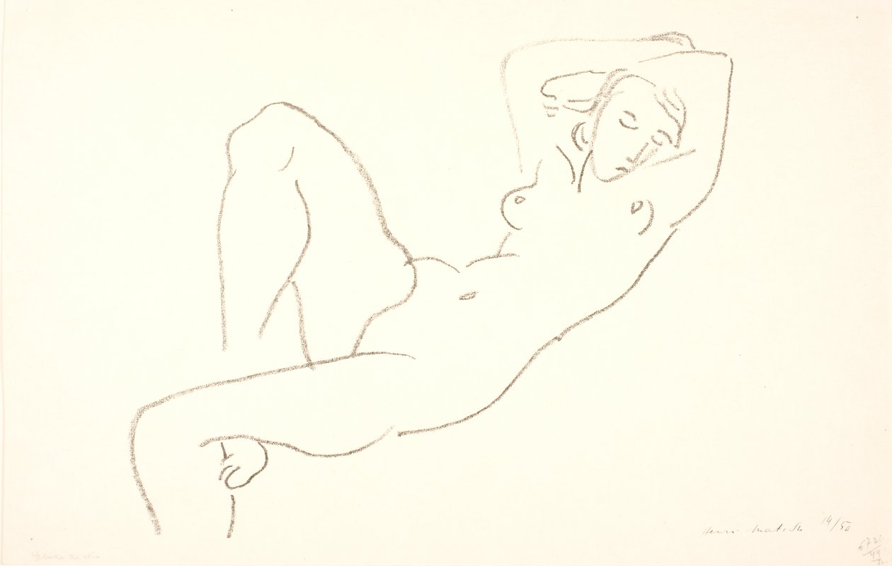 Donna nuda addormentata da Henri Matisse