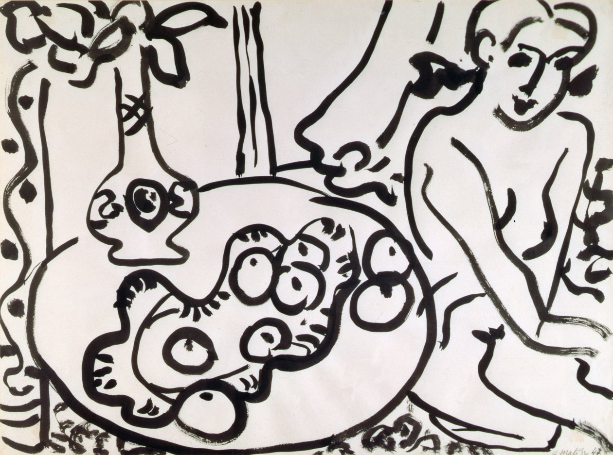 Natura morta con nudo da Henri Matisse