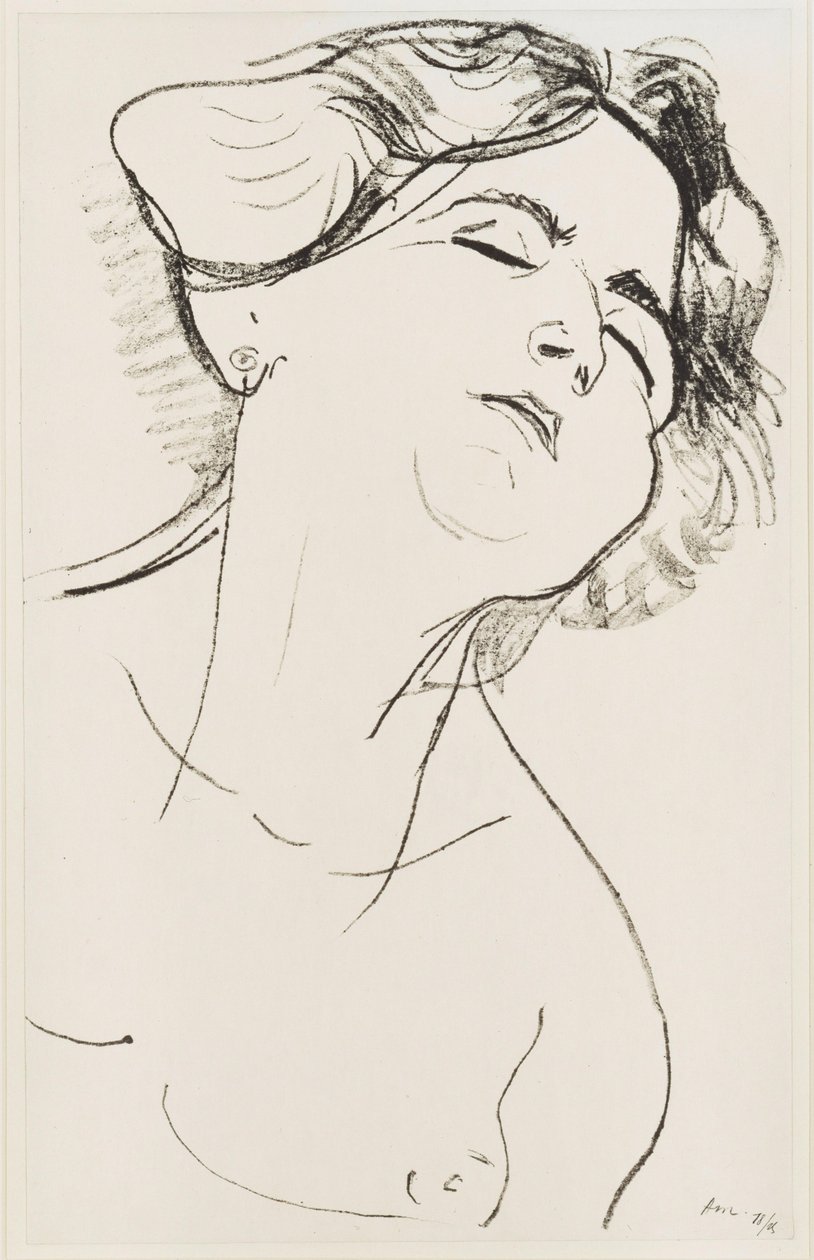Testa di donna, con gli occhi chiusi da Henri Matisse